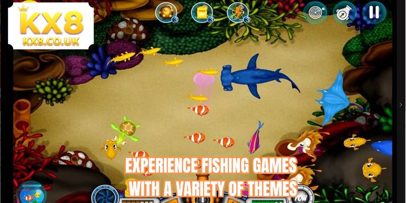 Experience fishing games with a variety of themes